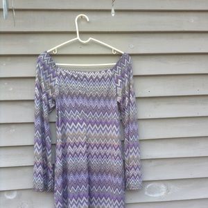 Mini dress in geometric design